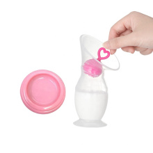 Atacado Amazon Saver para amamentação manual manual coletor de leite Bpa Bomba de mama de silicone grátis com base de sucção